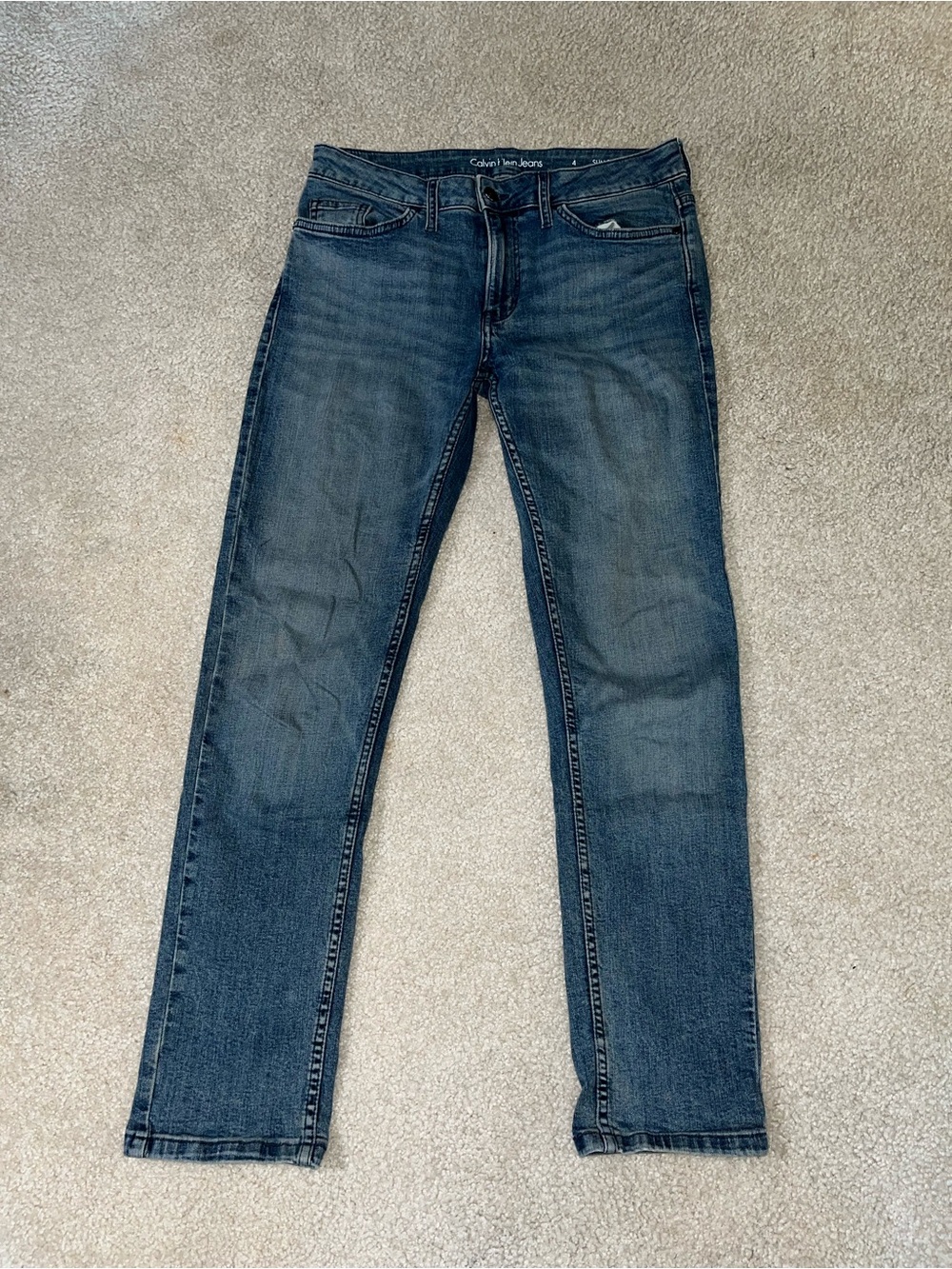 Calvin Klein Jeans Slim Boyfriend Jeans Size 4 Medium Wash